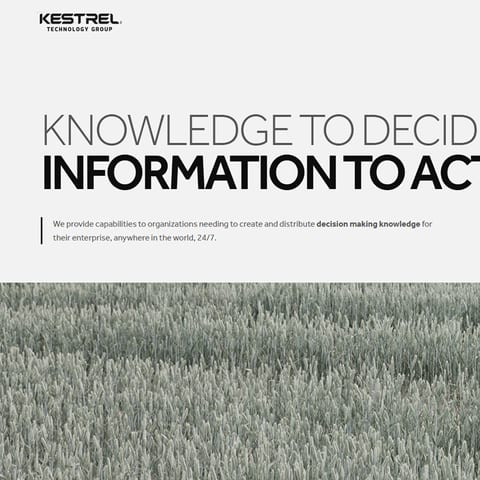 The KTG Technology website home page.